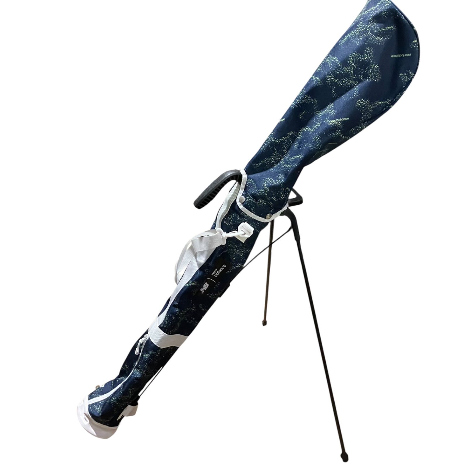 yu/6.3】美品 ニューバランスゴルフ 総柄セルフスタンドバッグ マルチ yu/6.3】美品 ニューバランスゴルフ 総柄セルフスタンドバッグ マルチ