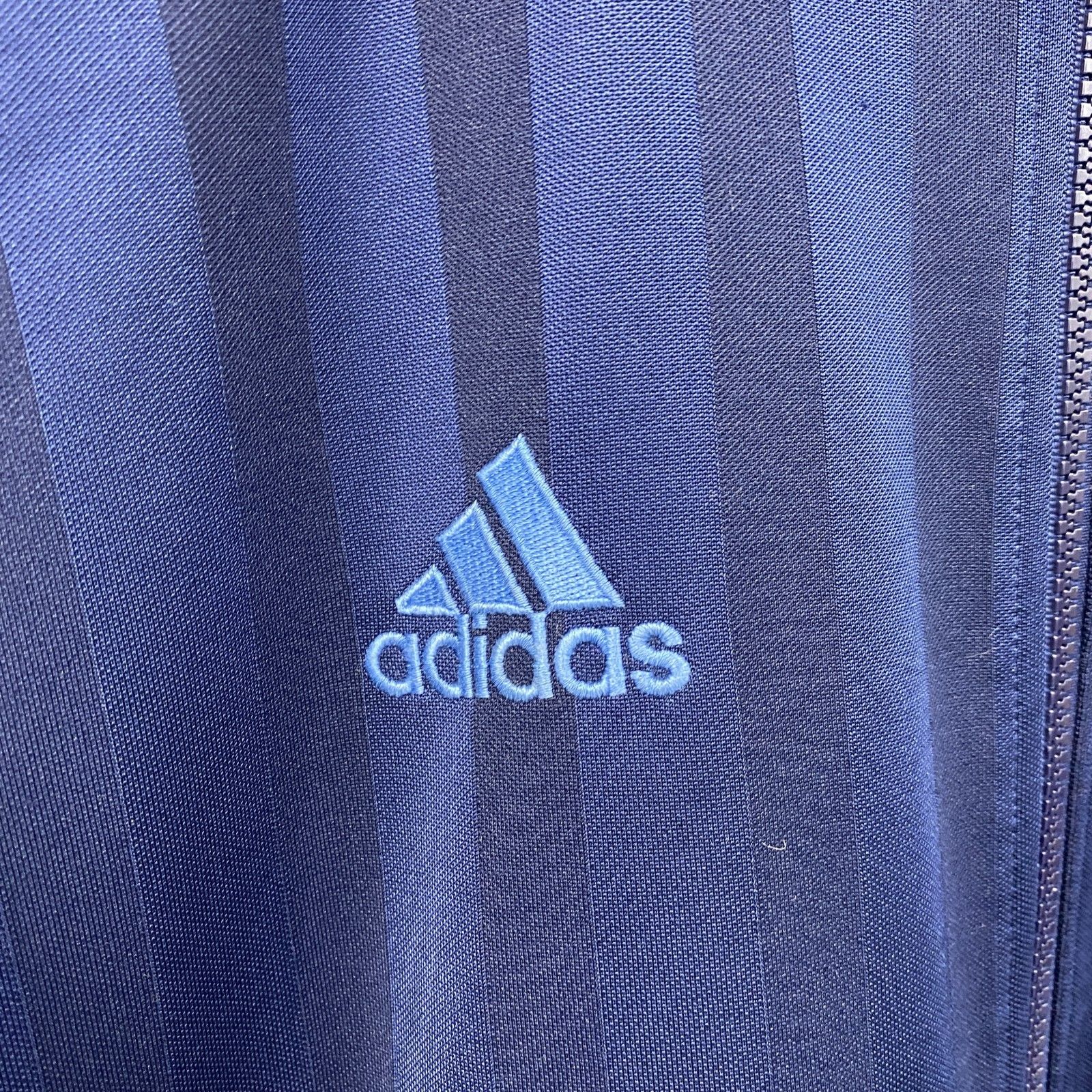 adidas アディダス トラックジャケット/ジャージ 紺 ネイビー Oサイズ 