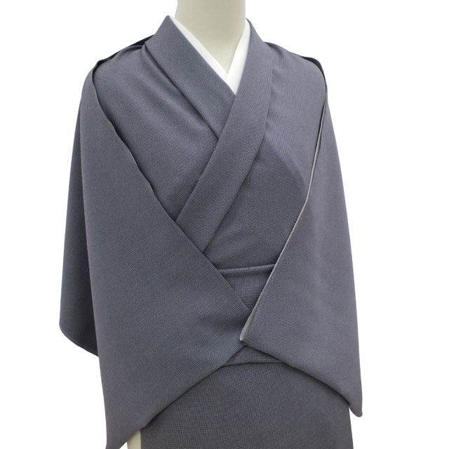 新品】 江戸小紋 着物 着尺 反物 正絹 紫紺 角通し 丹後ちりめん 日本