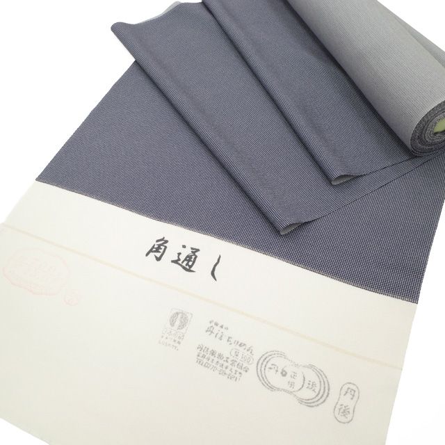 新品】 江戸小紋 着物 着尺 反物 正絹 紫紺 角通し 丹後ちりめん 日本