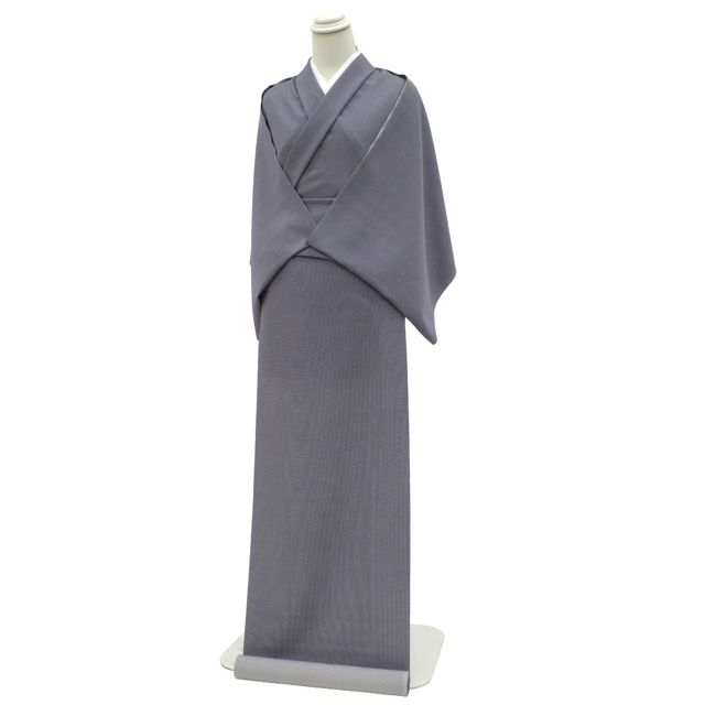 新品】 江戸小紋 着物 着尺 反物 正絹 紫紺 角通し 丹後ちりめん 日本