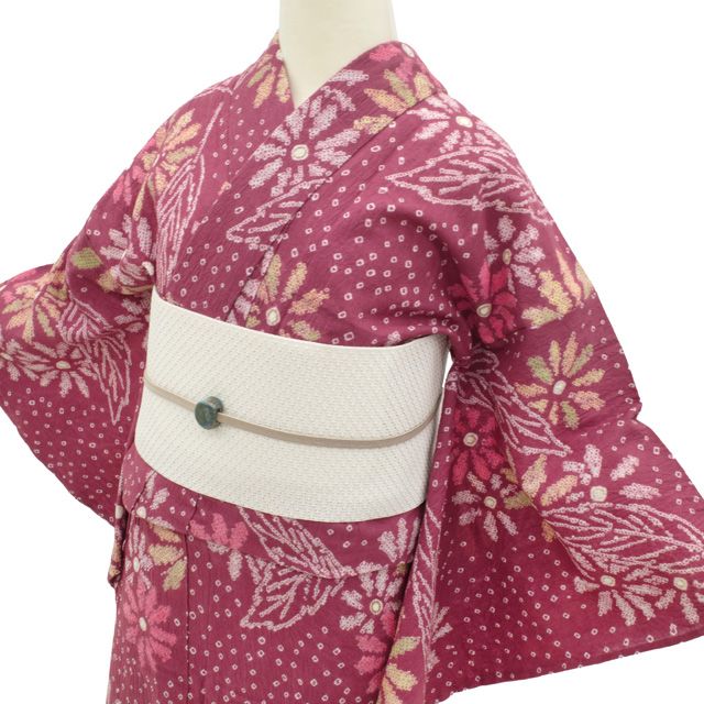 新古品】 有松 浴衣 本場有松鳴海絞り 夏物 未使用 ゆかた 絞り 木綿