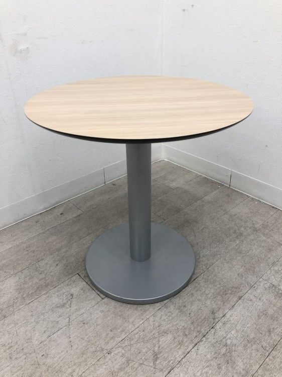 【中古品】イトーキ 丸ローテーブル ナチュラル