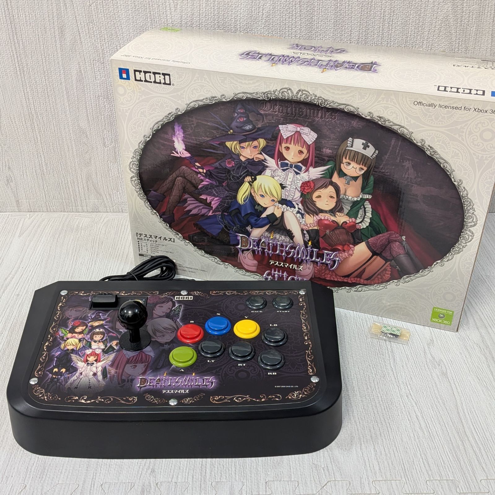 美品 デススマイルズ Xbox360 コントローラー 元箱 HORI HX3-44 対応スティック