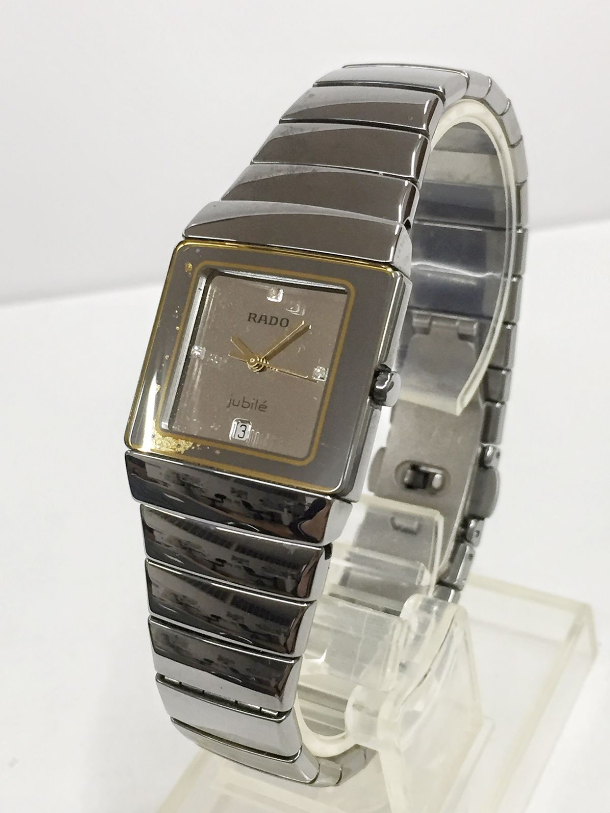 ◼️RADO/ラドー ダイヤスター ジュビリー 角型 クォーツ 腕時計 111.0333.3 21,460円