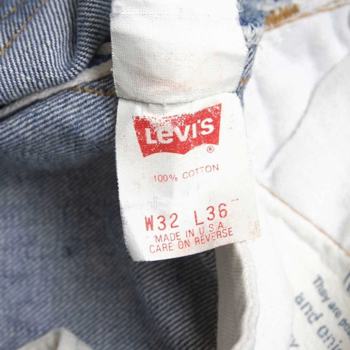 バレンシア製Levi's 501 XX W34 L36 バレンシア製】 LEVI'S 【 501XX ビッグE デニムパンツ 】32×36