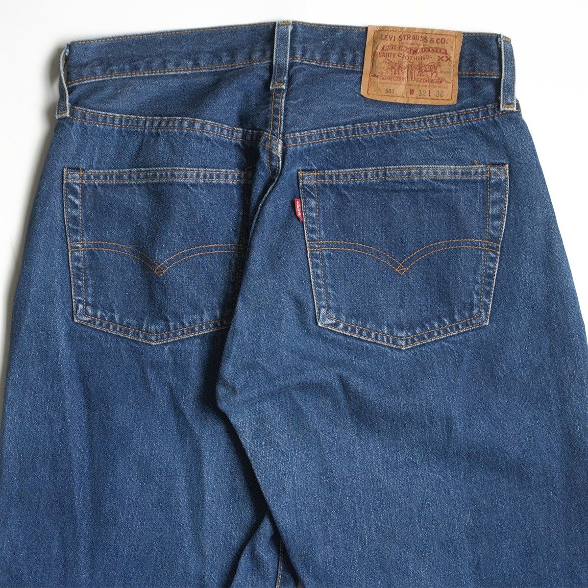 【希少】LEVI'S 501XX バレンシア製 32デニム ビッグE 濃紺 バレンシア製】 LEVI'S 【 501XX ビッグE デニムパンツ 】32×36