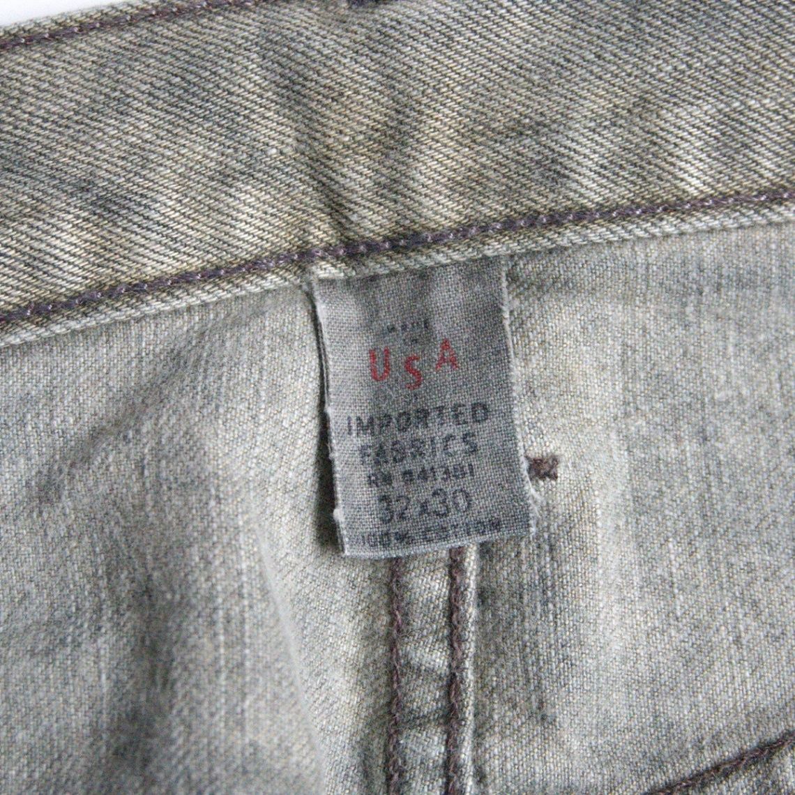 美品】RRL【OLIVE WASH STRAIGHT-LEG JEANS】【アメリカ製】32×30