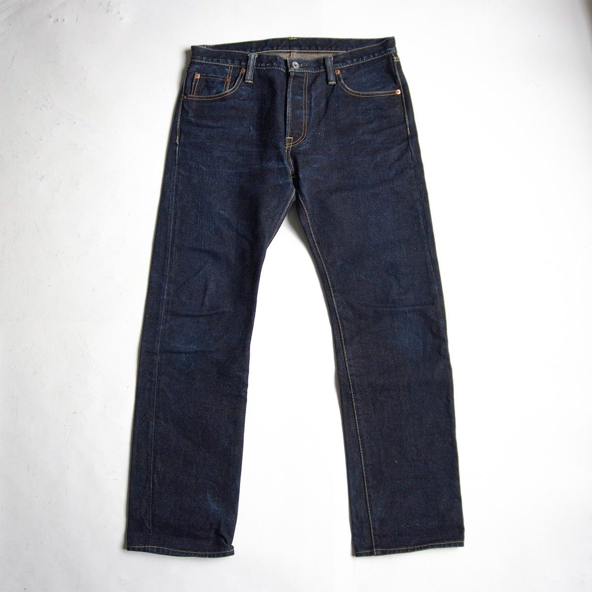 雰囲気抜群/濃紺】IRON HEART【LOT 666-19L 19oz HEAVY DENIM】36×34