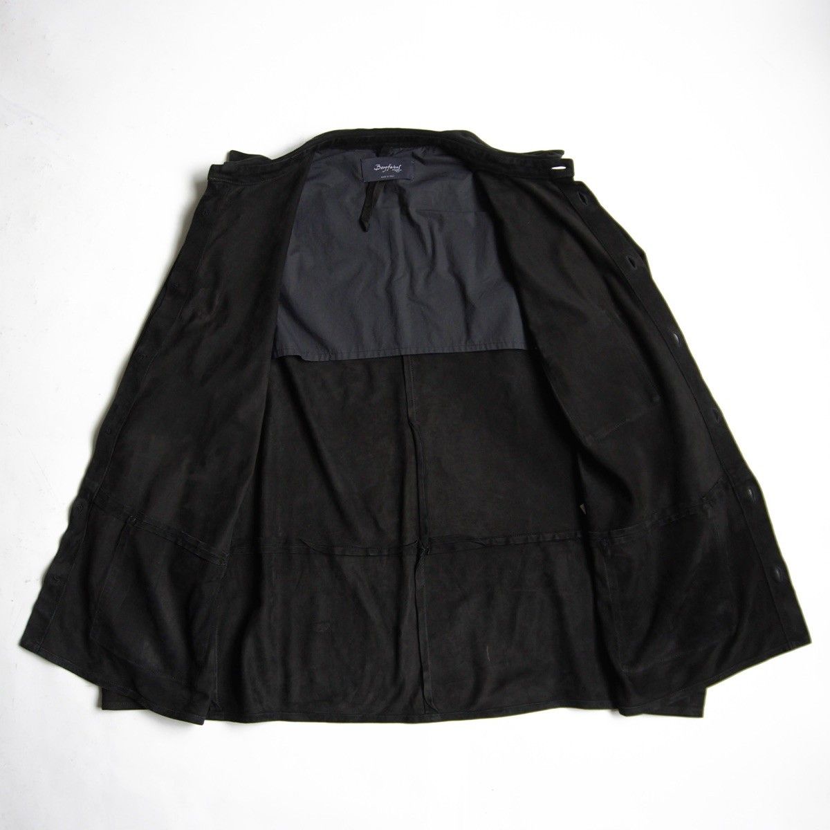 希少】bergfabel【LEATHER WORKER SHIRTS】50 スウェード レザー