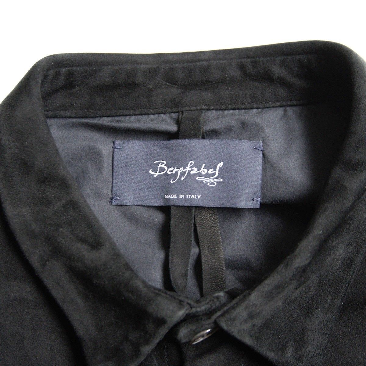 希少】bergfabel【LEATHER WORKER SHIRTS】50 スウェード レザー 