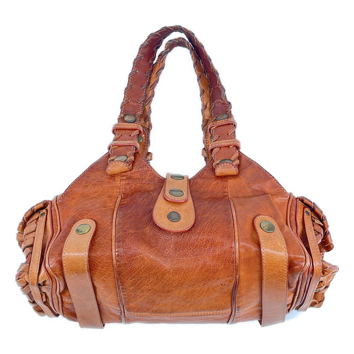Chloe / クロエ | シルベラード レザー ハンドバッグ | ブラウン | レディース