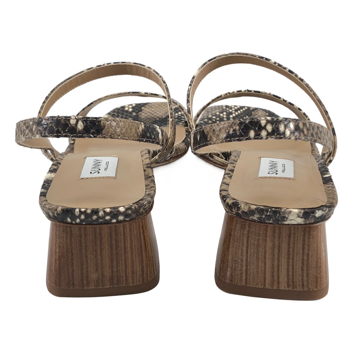 【美品】PELLICO SUNNY plage別注スクエアヒールサンダル 新品】 PELLICO SUNNY / ペリーコサニー | × Demi-Luxe BEAMS 別注