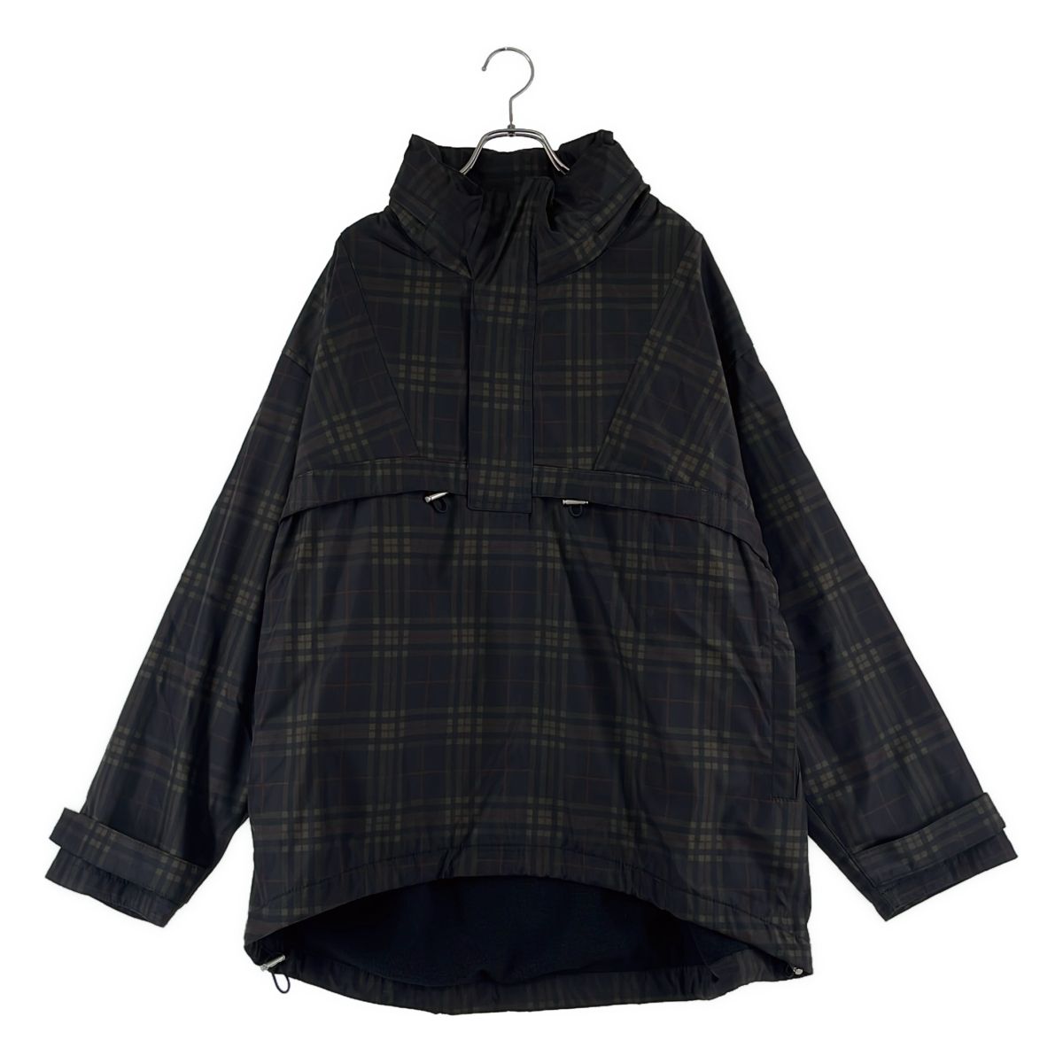 【美品】  REPRESENT / リプレゼント | Anorak チェック アノラック フリースジャケット | M | ブラック/カーキ | メンズ メンズ 【美品】 REPRESENT / リプレゼント | Anorak チェック