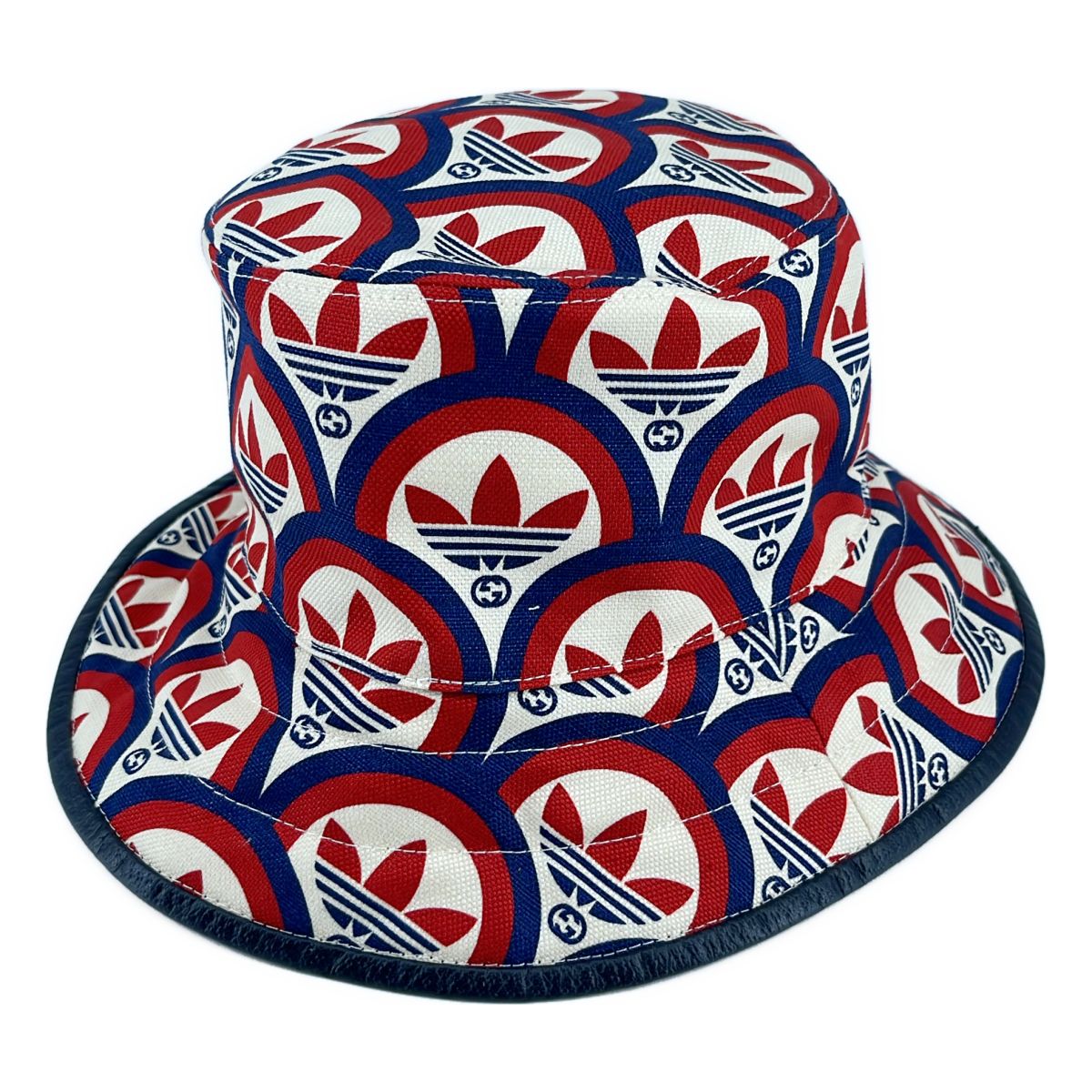 美品】 GUCCI / グッチ | × adidas Bucket Hat 総柄 バケットハット