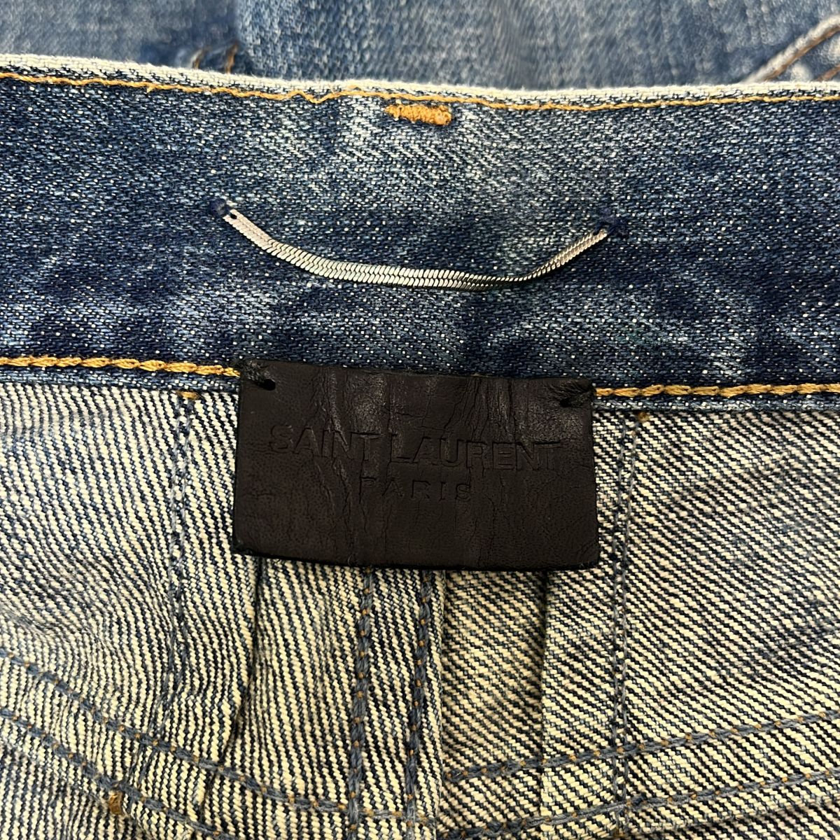 SAINT LAURENT PARIS / サンローランパリ | 2016SS | クラッシュ スキニーデニムパンツ | 28 | インディゴ | メンズ SAINT LAURENT PARIS / サンローランパリ | 2016SS | クラッシュ