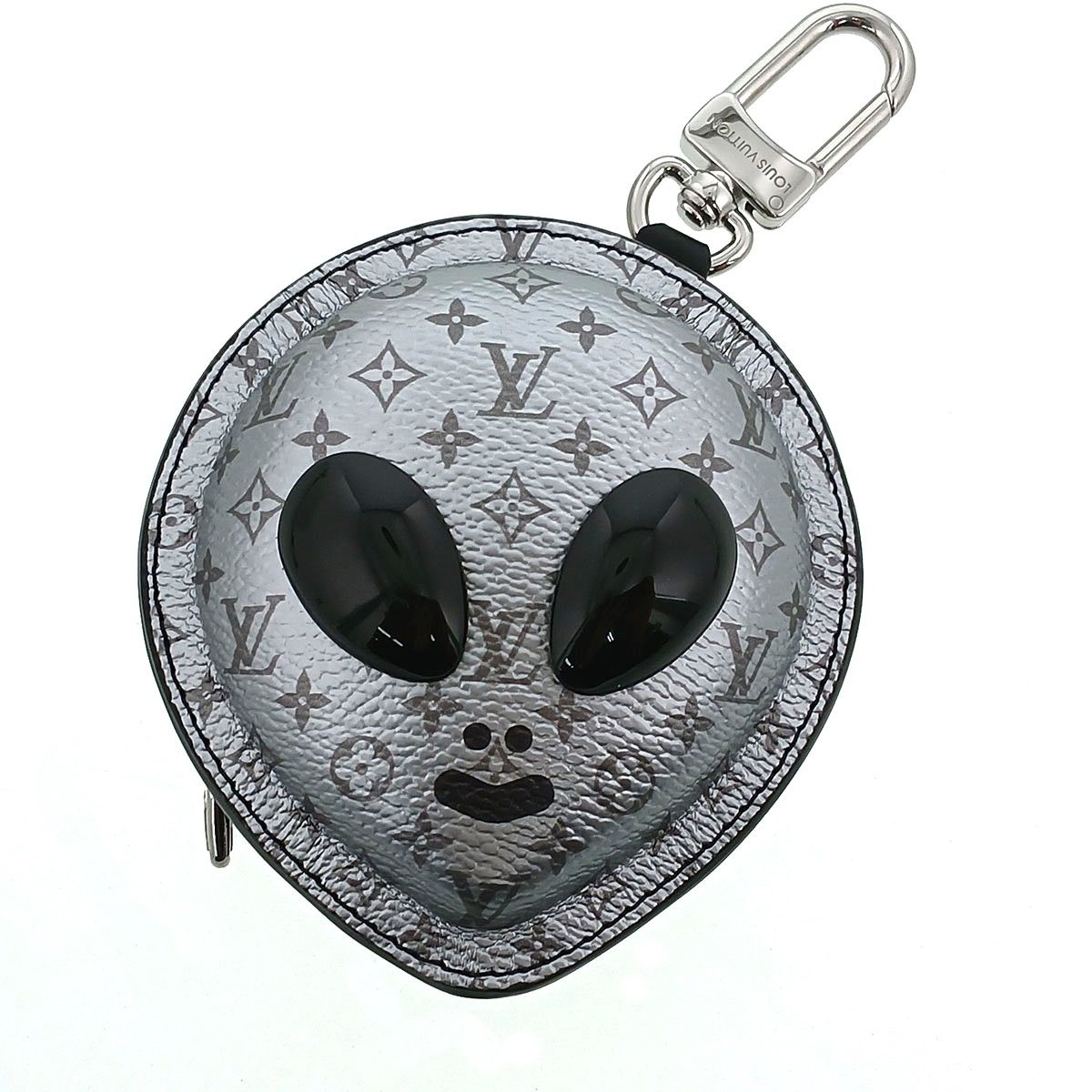 LOUIS VUITTON ルイ・ヴィトン LV エイリアン チャーム M02429 レディース モノグラム ブラック 中古