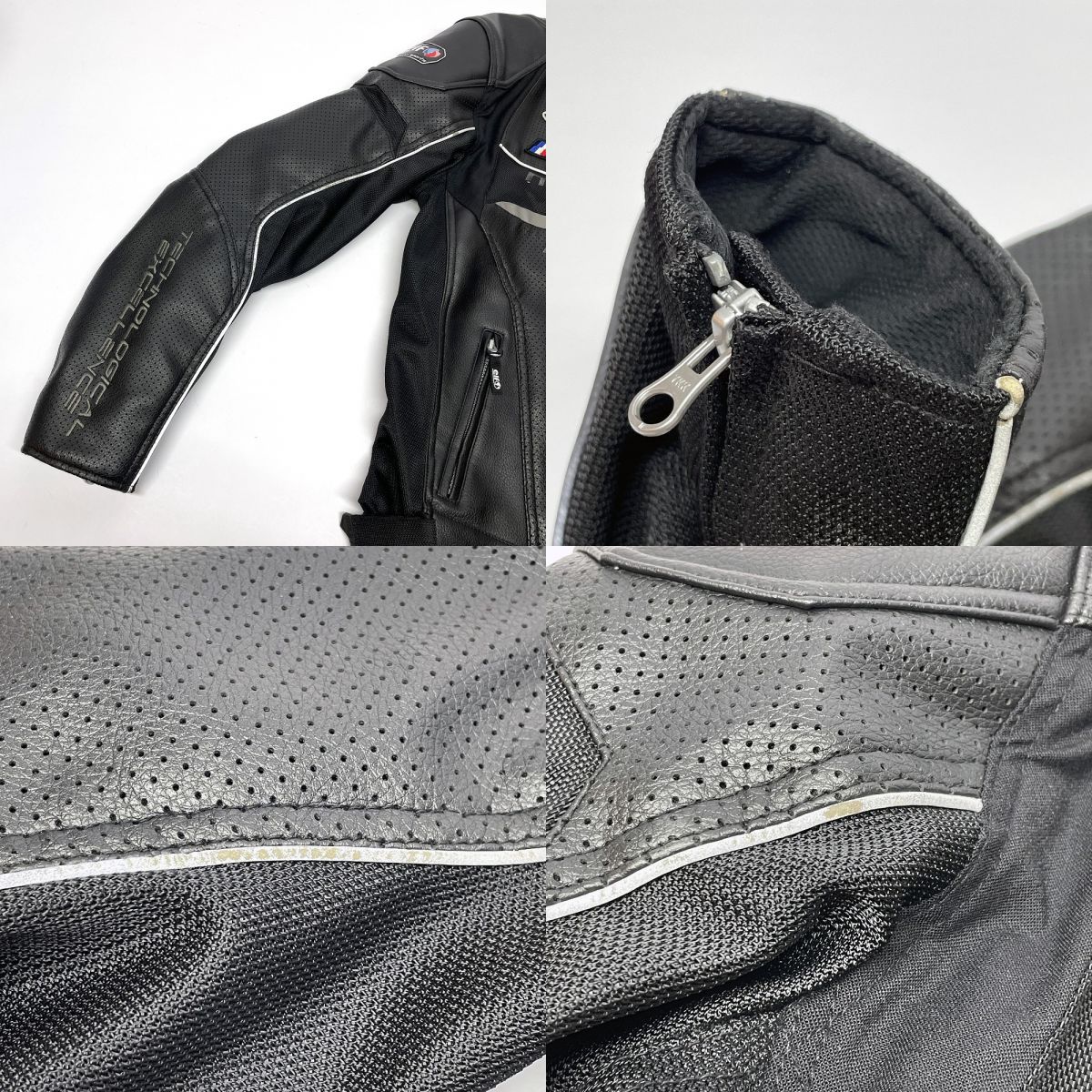 elf エルフ ライダースジャケット バイクジャケット アウター LLサイズ 