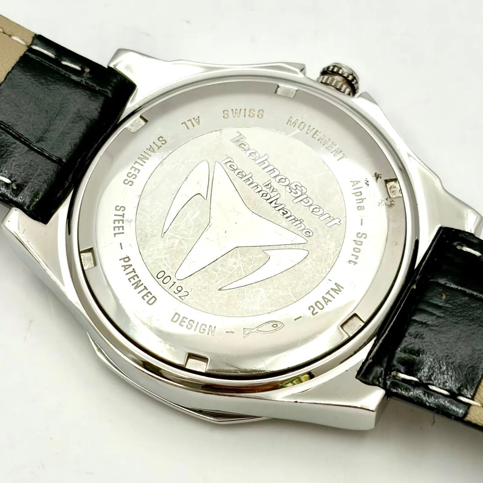 【新品電池】TechnoSport テクノスポーツ TechnoMarine テクノマリーン メンズ 腕時計 シルバー ネイビー 00192 新品ベルト 【新品電池】TechnoSport テクノスポーツ TechnoMarine テクノマリーン メンズ 腕時計 シルバー ネイビー 00192 新品ベルト