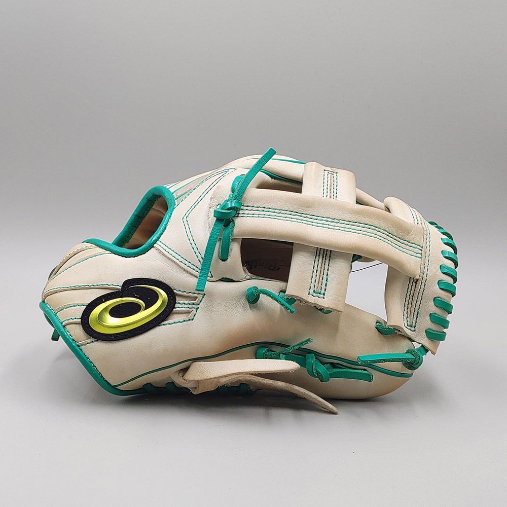 クリーニング済み 】 アシックス 軟式グローブ / 内野手用 型付け済み