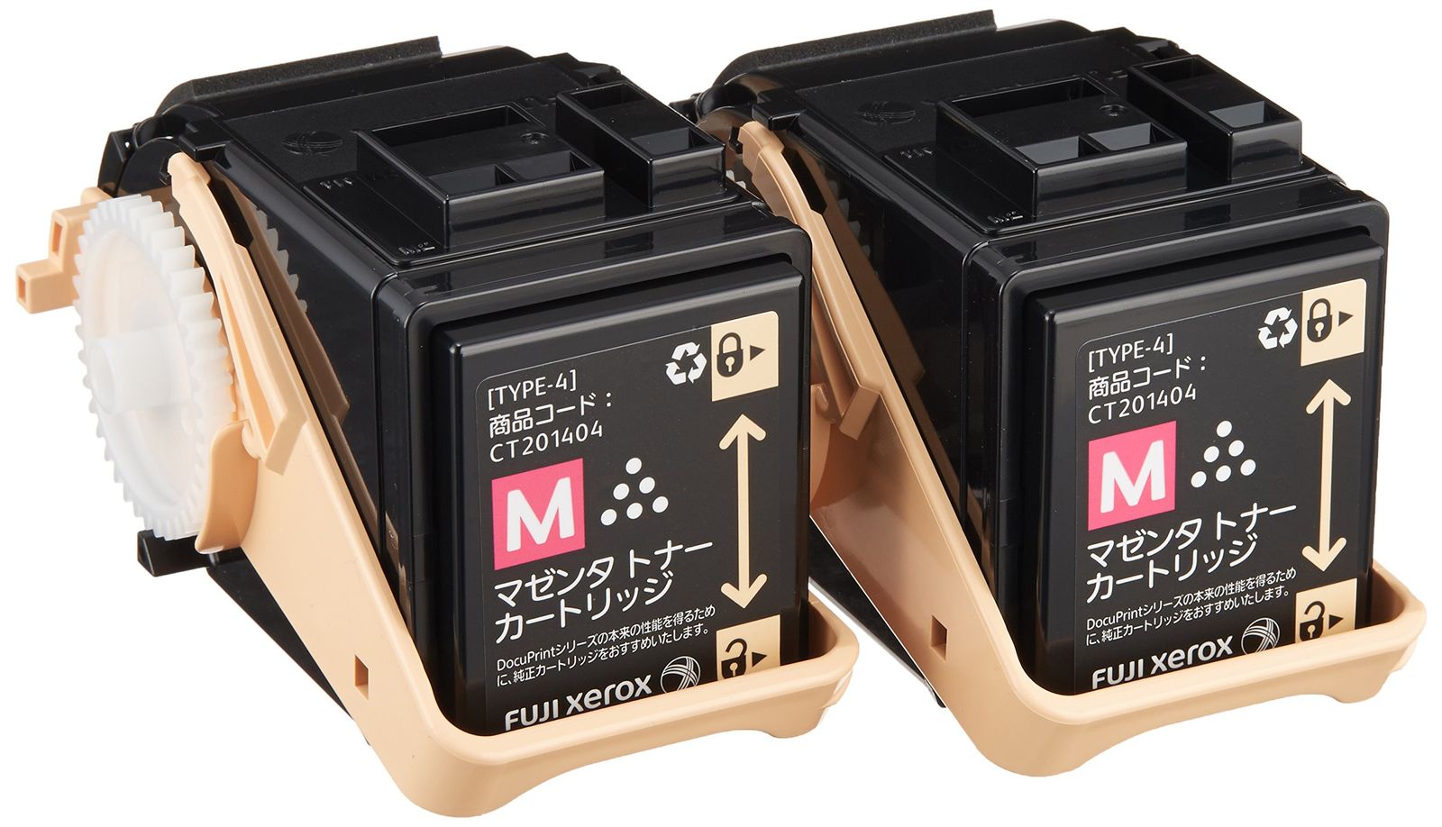 富士ゼロックス 純正 トナーカートリッジ マゼンタ ( M ) 2本セット CT201404