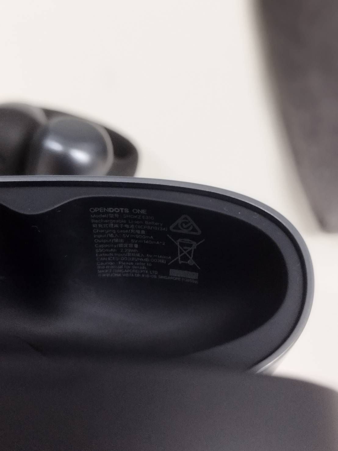 良品】SHOKZ OpenDots ONE/E-310/イヤーカフ式ワイヤレスイヤホン 