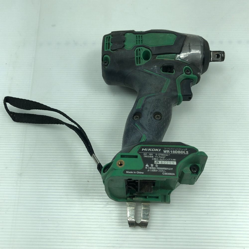 HiKOKI ハイコーキ 工具 インパクトレンチ 本体のみ WR18DBDL2 グリーン