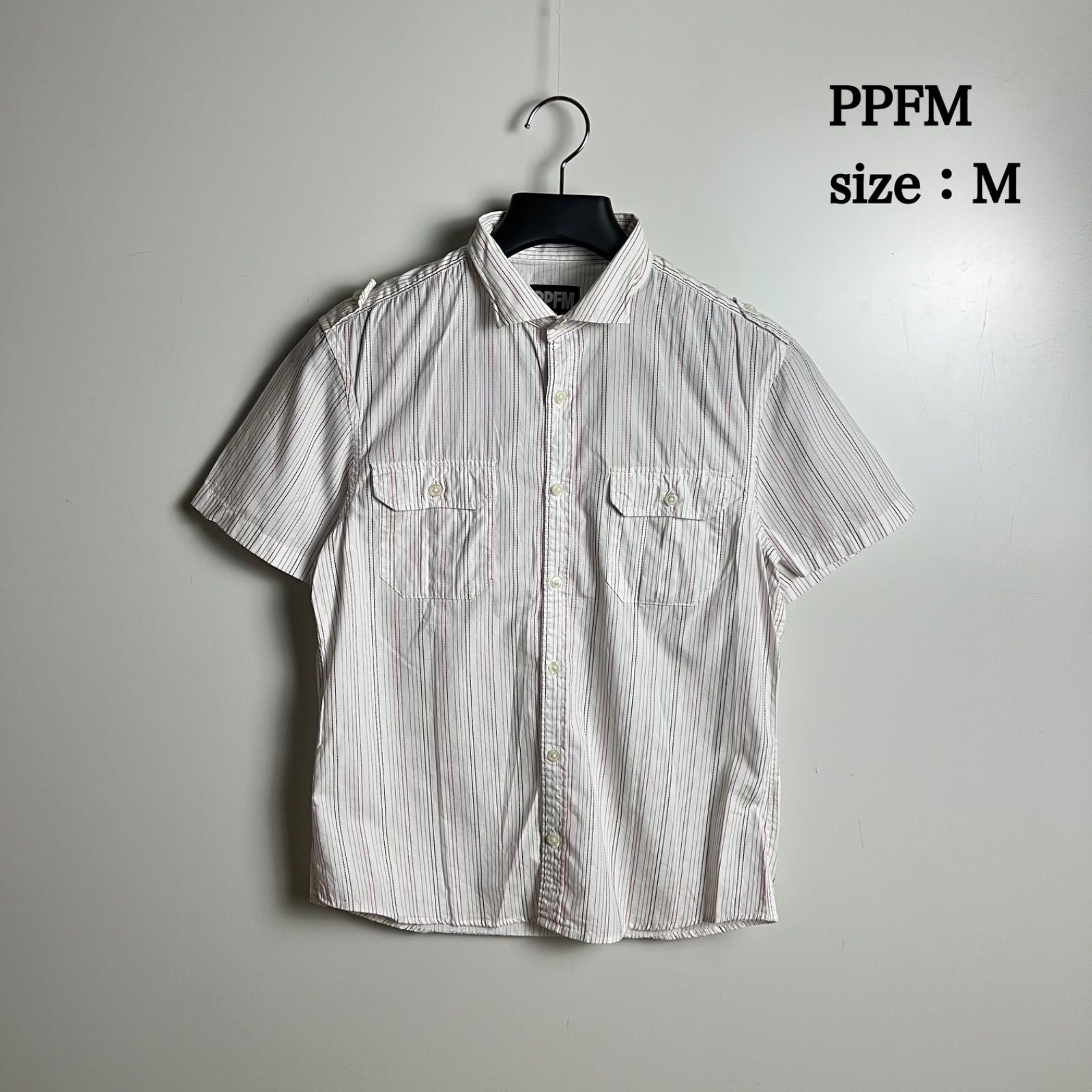 PPFM 00s 2006 archive stripes shirts M ピーピーエフエム ストライプ