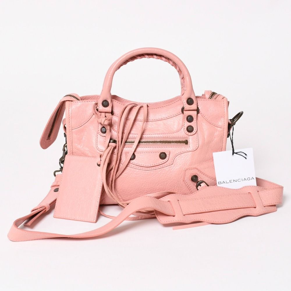 極美品 BALENCIAGA バレンシアガ ハンドバッグ Classic Mini City Bag
