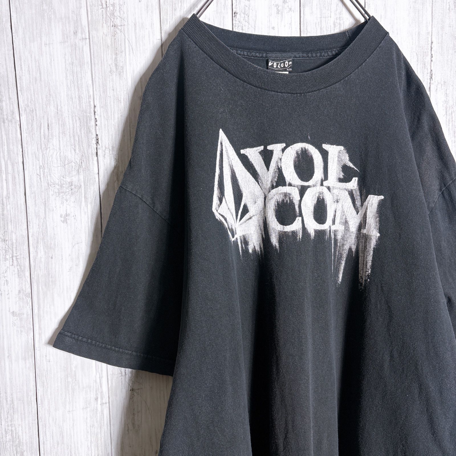 【入手困難】00s Vintage 古着 VOLCOM ボルコム y2k ブラック 半袖Tシャツ #8630