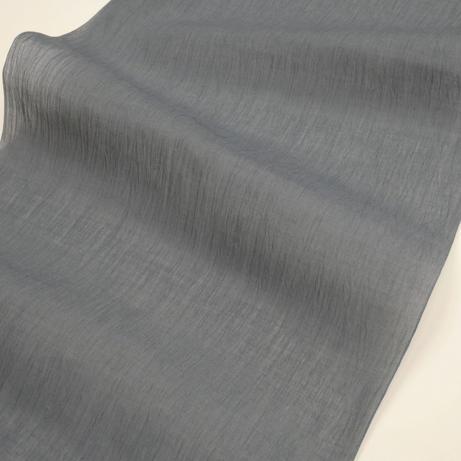 小千谷縮】｜新品｜未仕立て｜小千谷ちぢみ｜本麻｜反物｜夏物｜藍墨茶