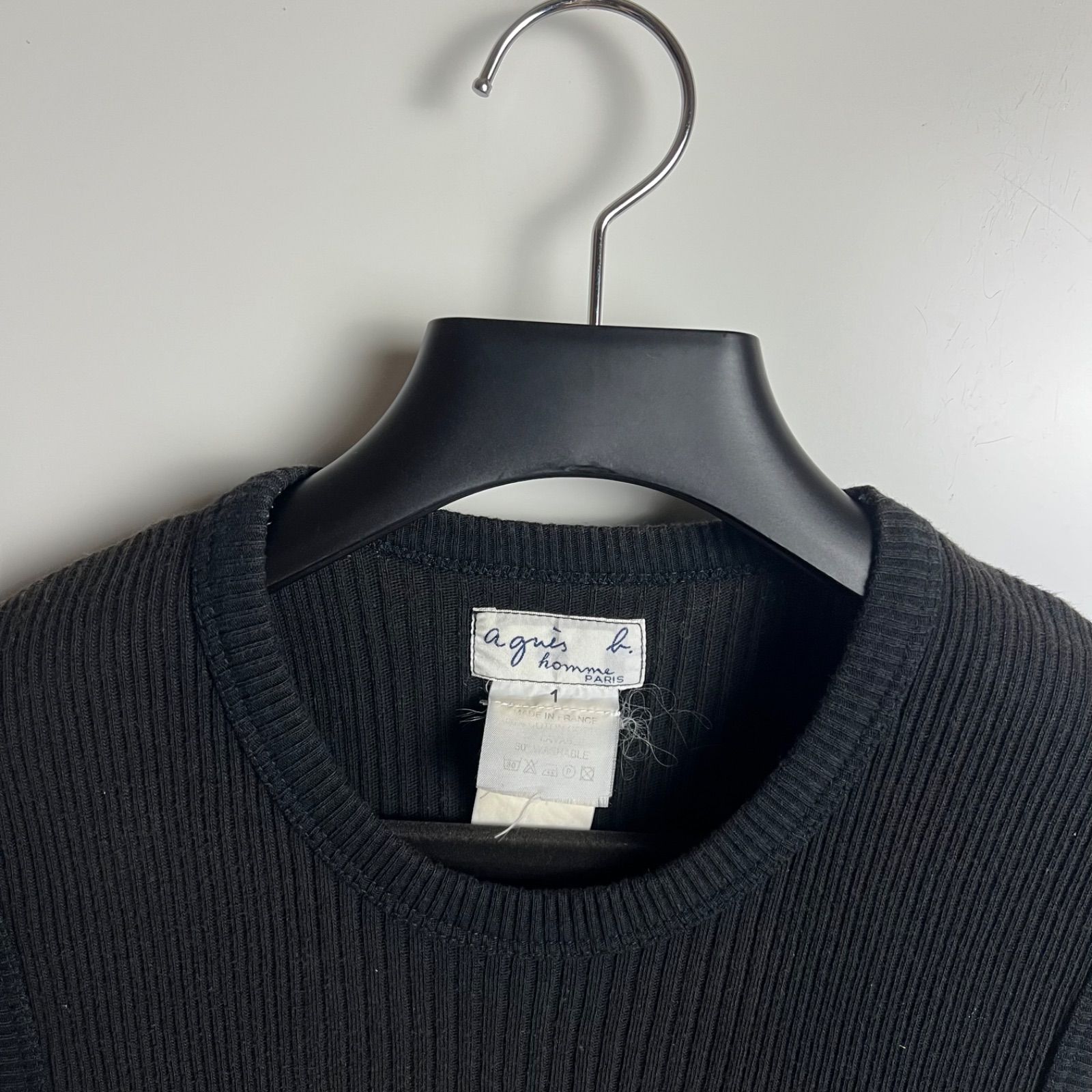 agnes b. homme 00s france archive rib tank top 1 S アニエスべー