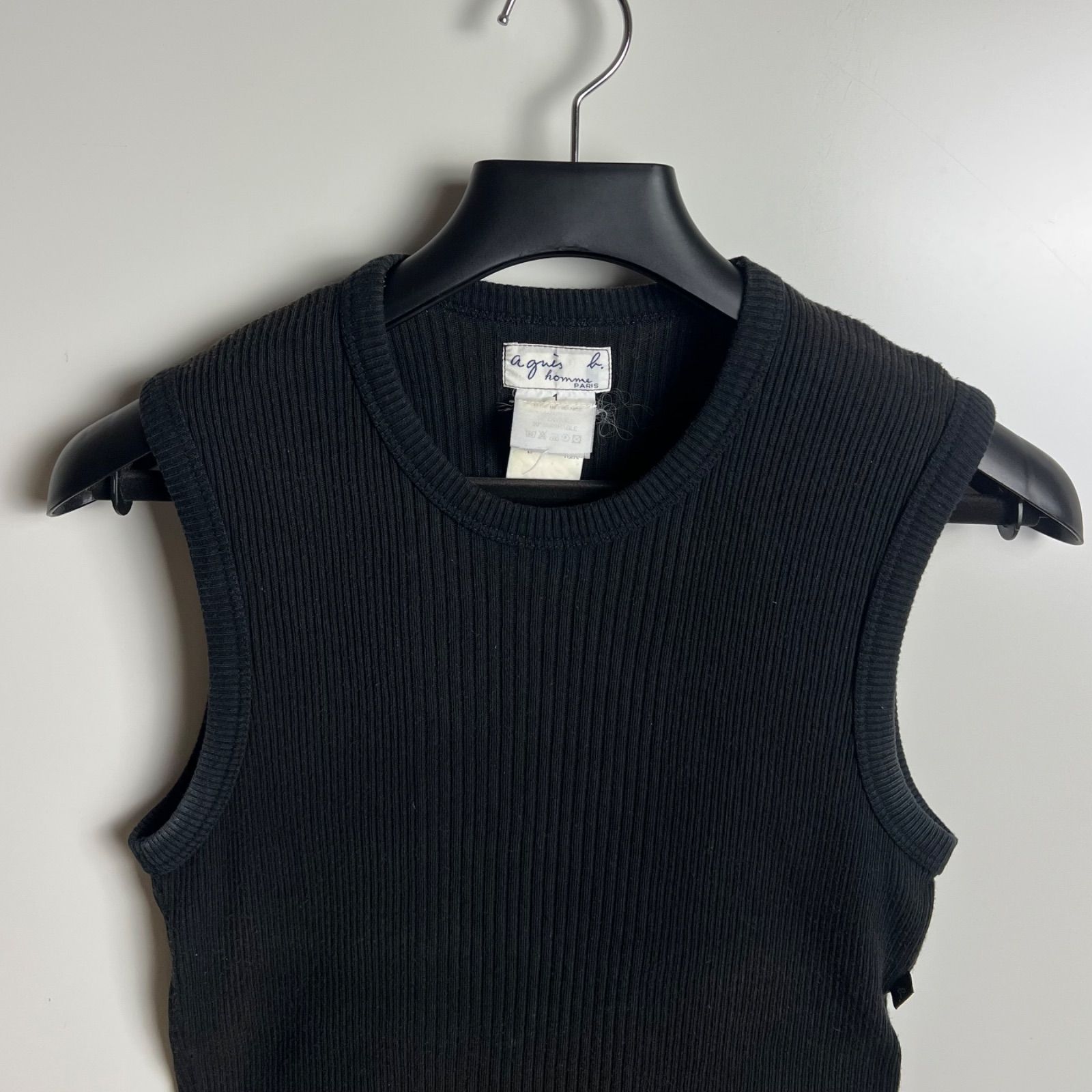 agnes b. homme 00s france archive rib tank top 1 S アニエスべー