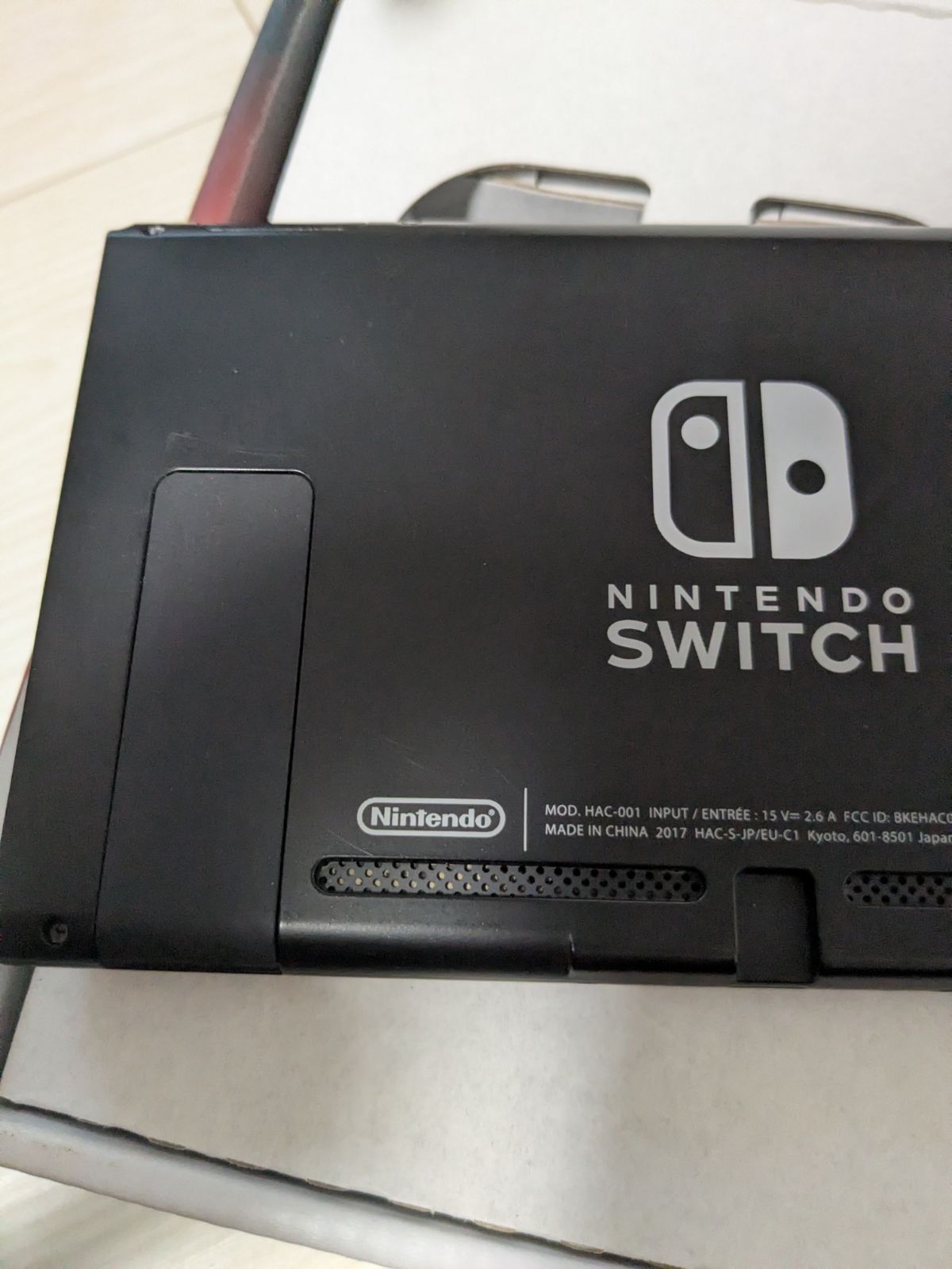 ニンテンドースイッチ 旧型 グレー 完品 動作確認済み 保護フィルム
