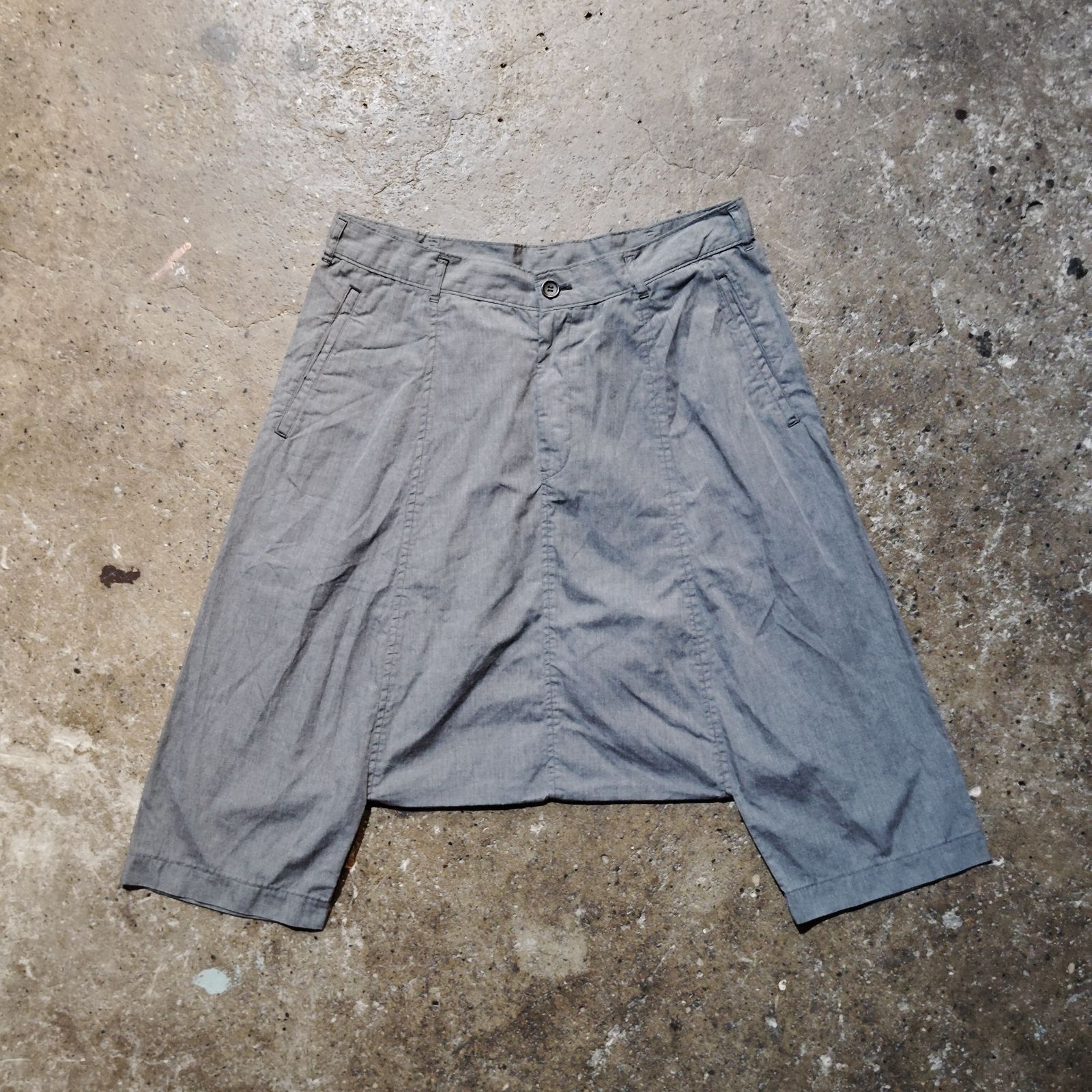BLACK COMME des GARCONS 12ss 染色加工サルエルパンツ ポリエステル