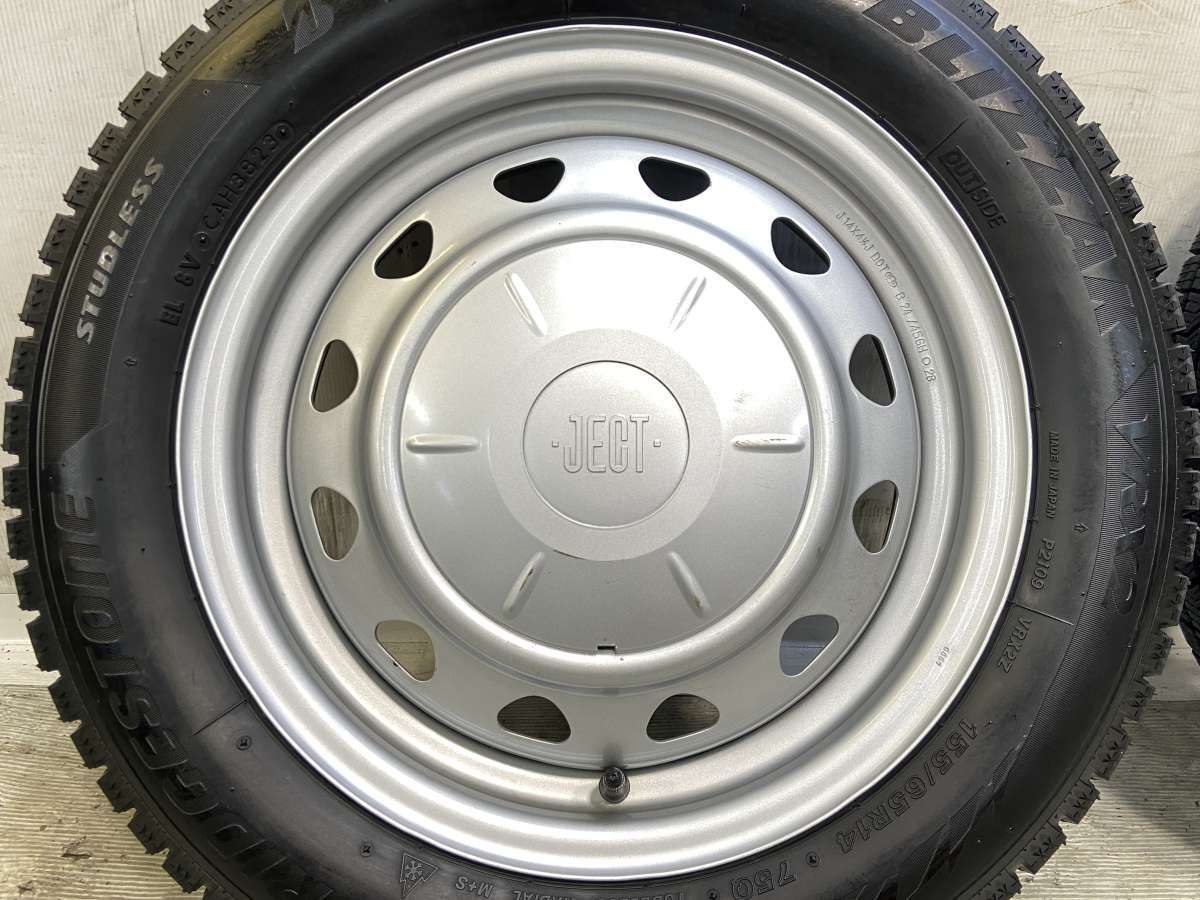 155/65R14 ブリヂストン ブリザック VRX2 JECT MN 14x4.5 45 100/114.3