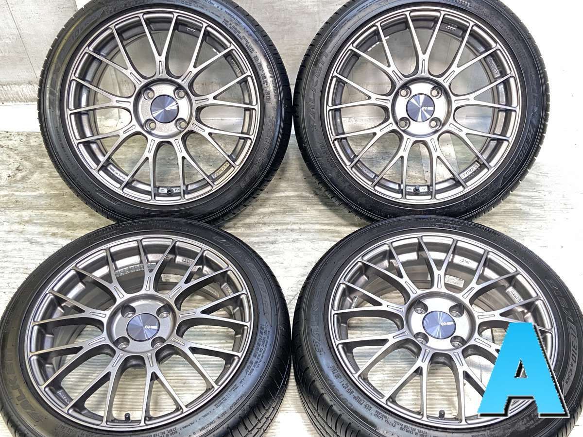 195/45R16 ファルケン ジークス ZE310A ECORUN ENKEI PMF1 16x6.5 38 100-4穴 中古タイヤ サマータイヤ ホイールセット 4本セット s16260514122