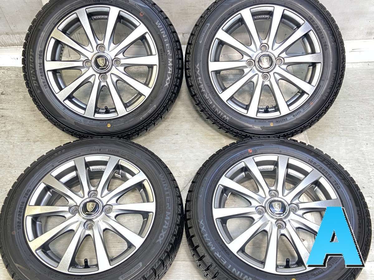 155/65R14 ダンロップ ウィンターマックス WM02 MANARAY SPORT 14x4.5