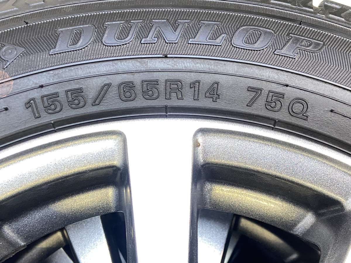 155/65R14 ダンロップ ウィンターマックス WM02 MANARAY SPORT 14x4.5 