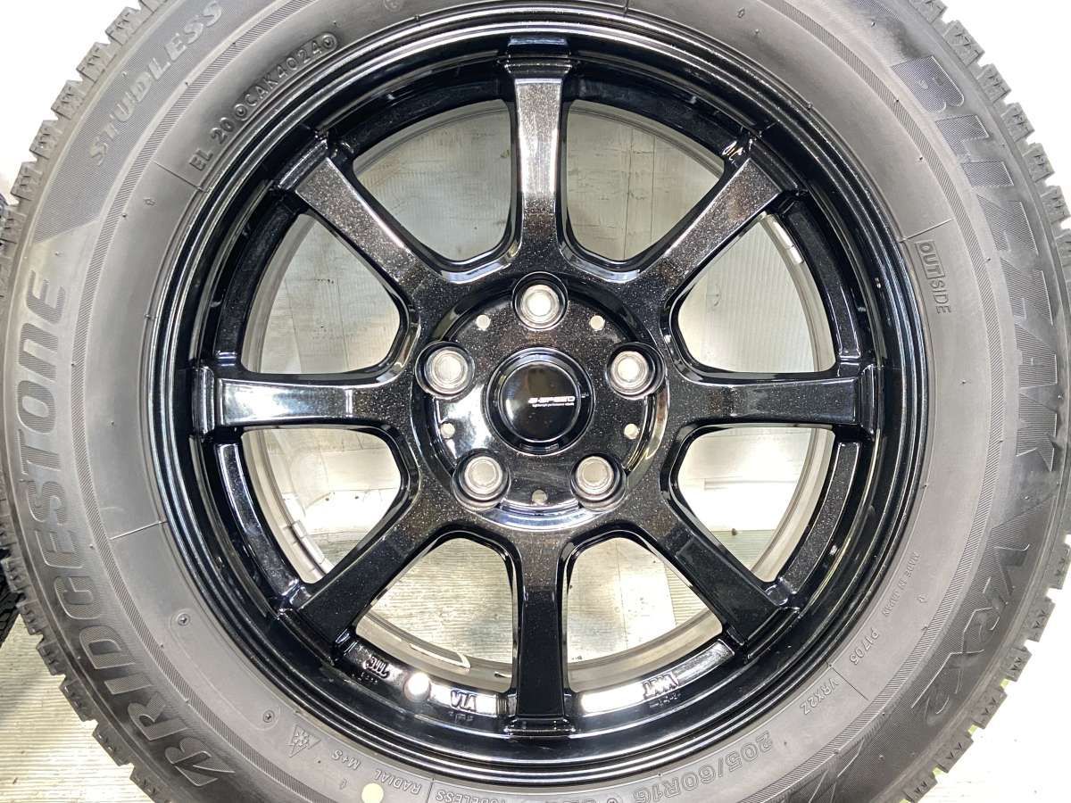 205/60R16 ブリヂストン ブリザック VRX2 G.SPEED 16x6.5 40 114.3-5穴