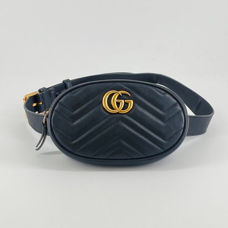 GUCCI（グッチ）　GGマーモント　476434　ウエストバッグ　ブラック