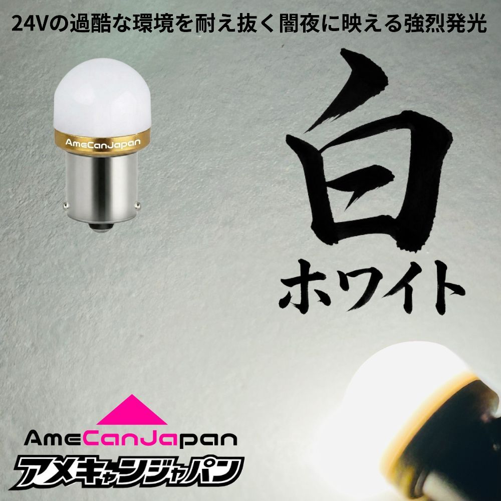 12個 ホワイト 白] KAGUYA バスマーカー用 s25 シングル 平行ピン