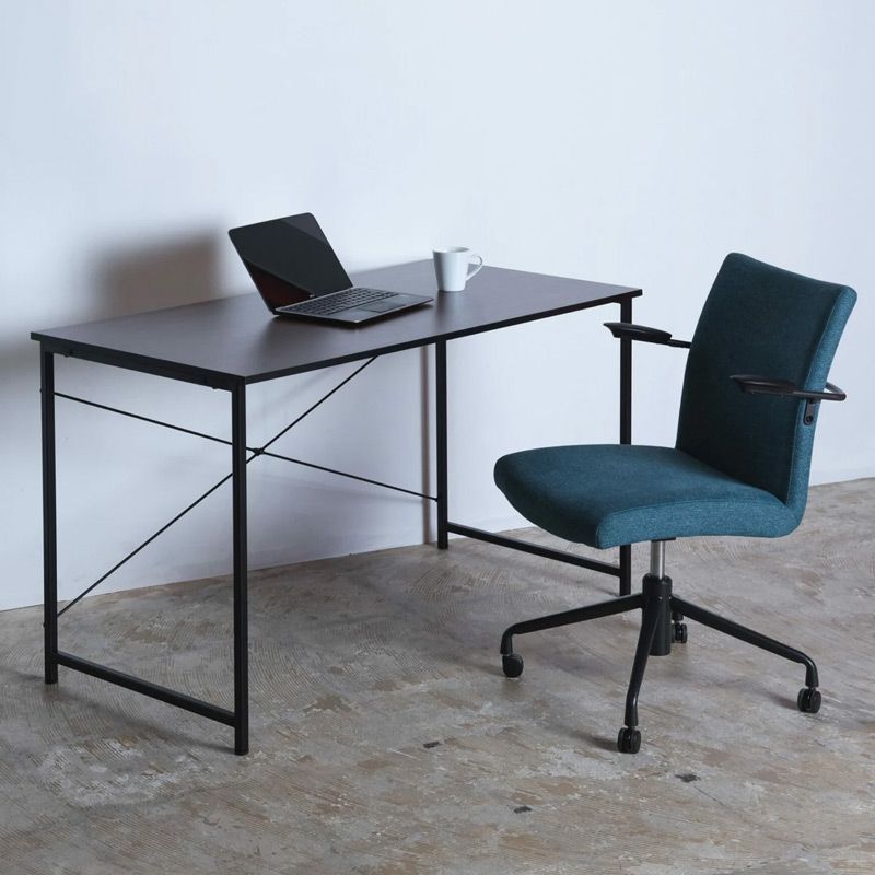 Wisteria ウィステリア デスク 1人用 おしゃれ 120 ブラック 新品 シンプルデスク 幅1200mm ダークブラウン×ブラック 要組立品