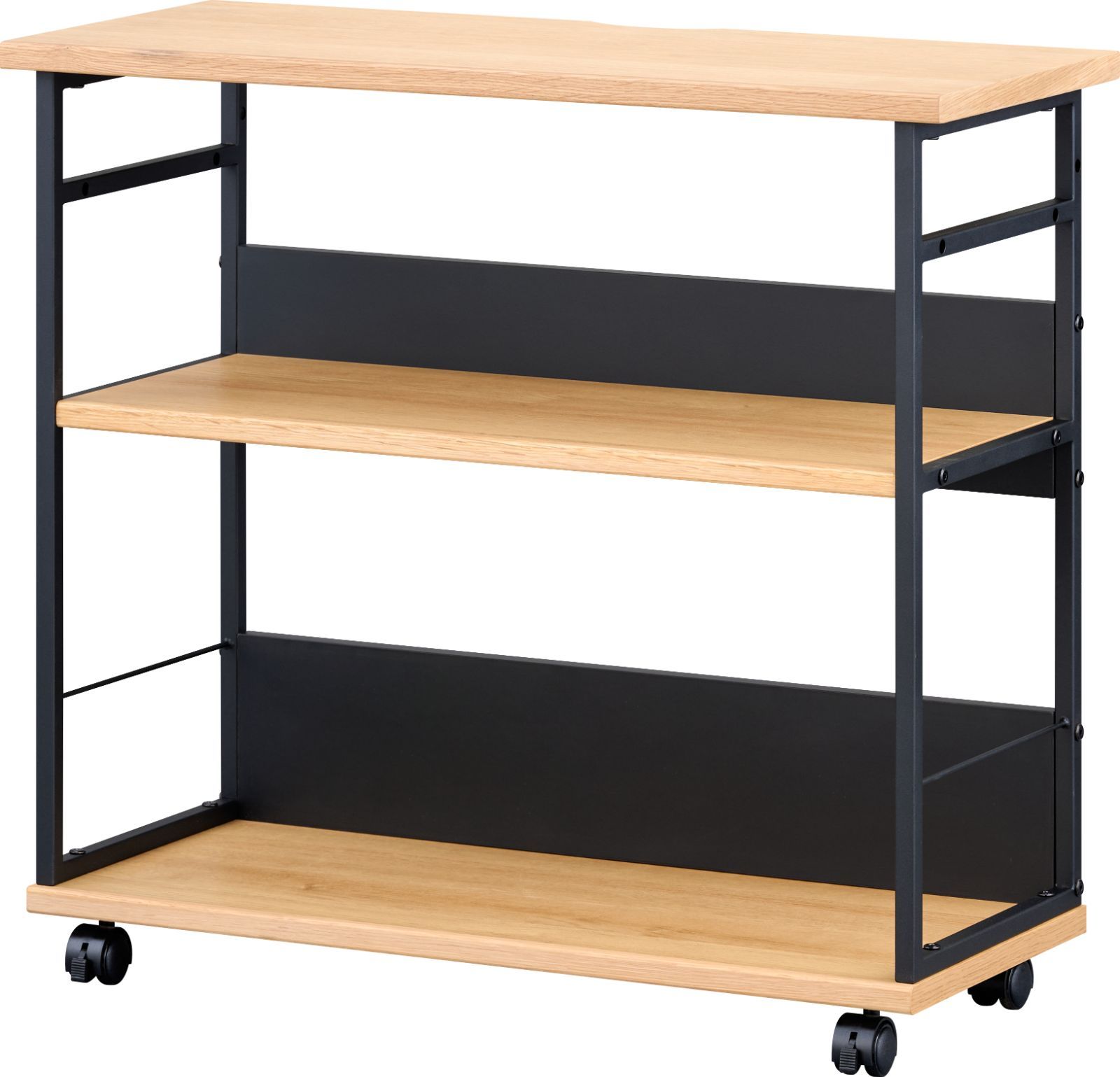 ラック　ワゴンラック【FERRO-2 WAGON RACK 80 (WO-V-NA-BK)】