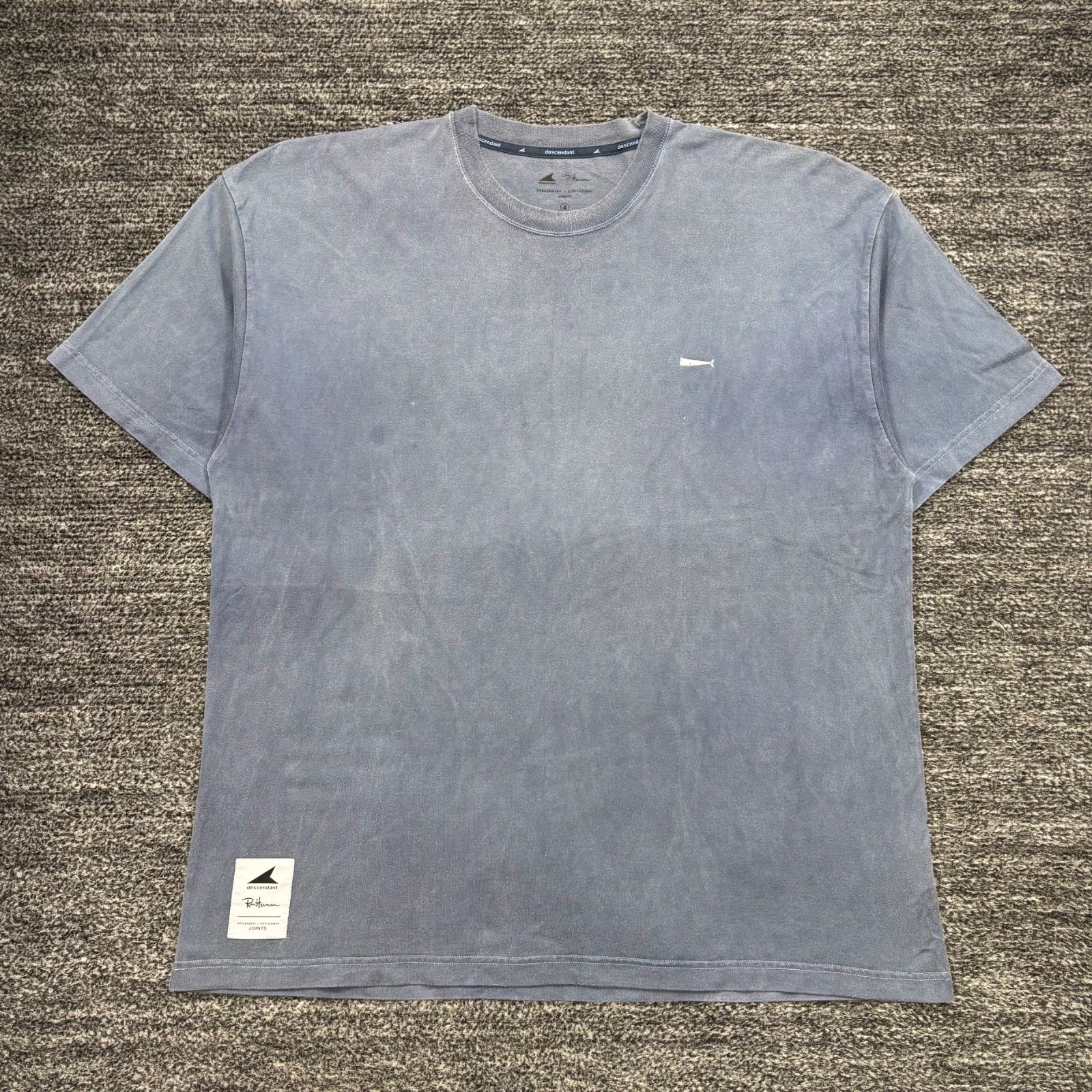 DESCENDANT Ron Herman PIGMENT DYE CACHALOT SS NAVY 4 ディセンダント ロンハーマン ピグメントダイ Tシャツ ネイビー