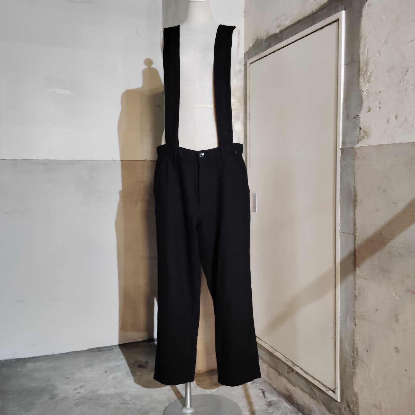 BLACK COMME des GARCONS 17aw サスペンダーパンツ ブラック