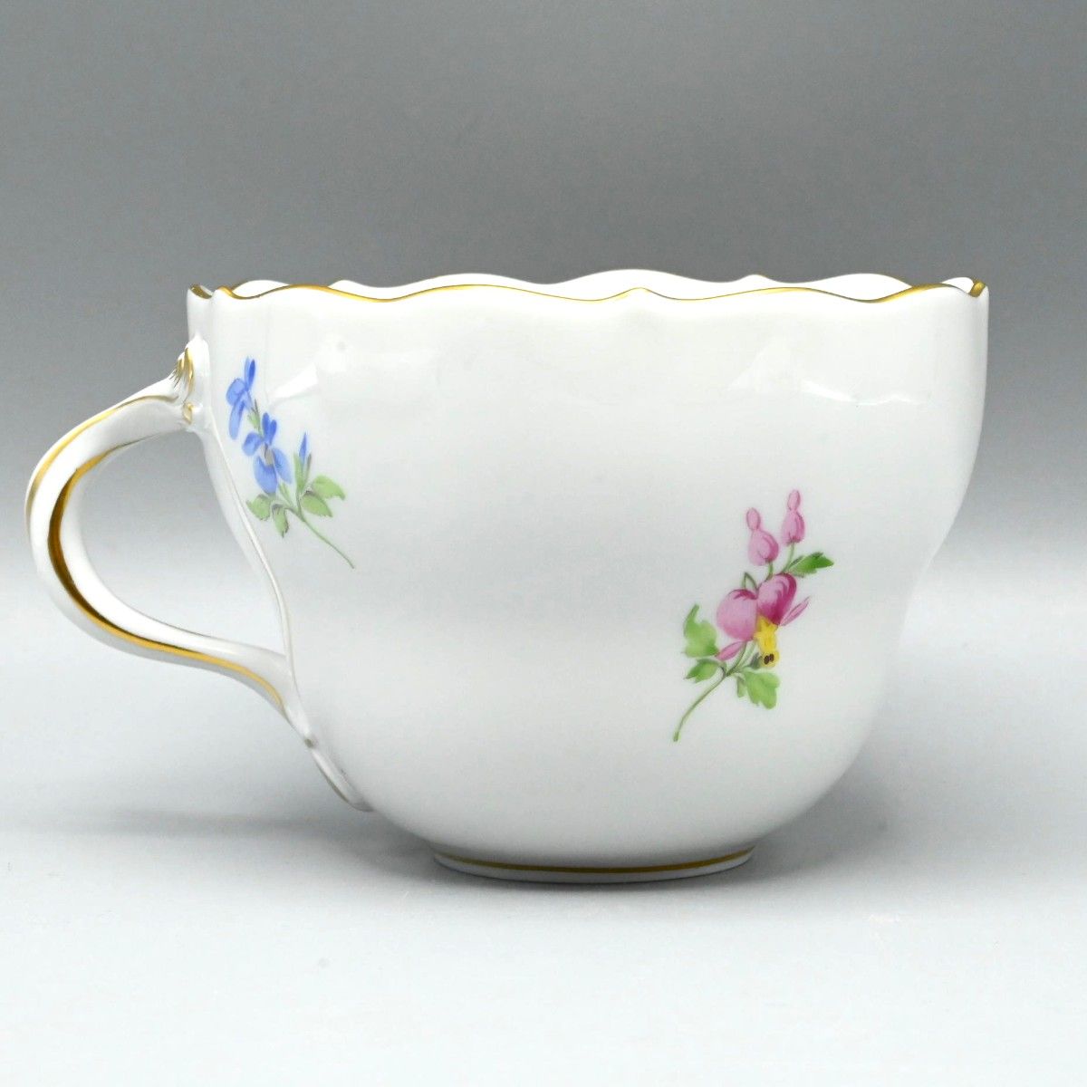 美品 Meissen マイセン ベーシックフラワー カップ&ソーサー セット 
