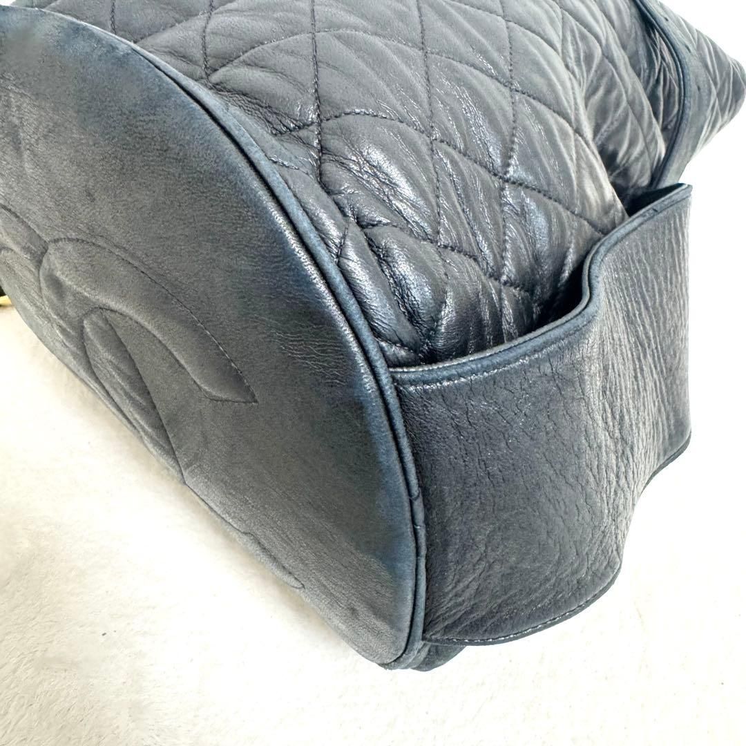 美品】シャネル ココマーク マトラッセ 巾着 ショルダーバッグ 