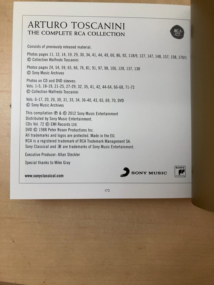 ARTURO TOSCANINI THE COMPLETE RCA COLLECTION トスカニーニ CD72枚