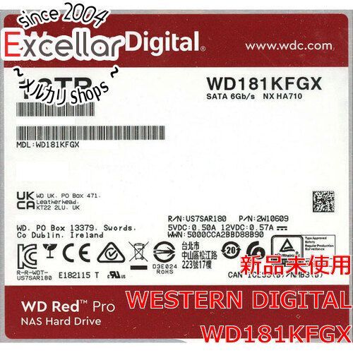 [bn:18] Western Digital製HDD　WD181KFGX　18TB SATA600 7200